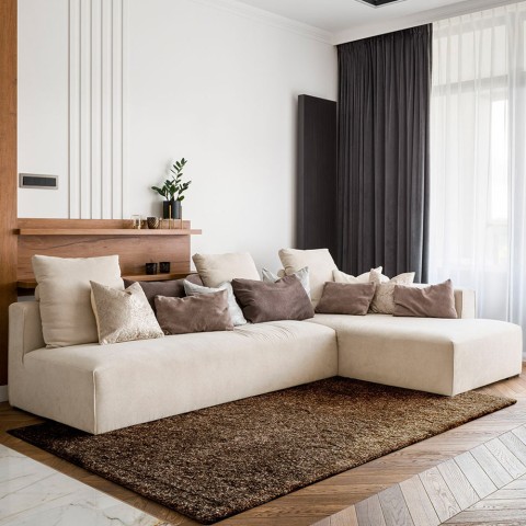 Prostokątny dywanik nowoczesny kolorowy pokój dzienny Trend Brown