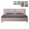Łóżko podwójne ze schowkiem nowoczesny design Antea 200x200 Rabaty