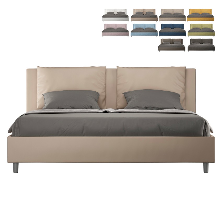 Łóżko podwójne ze schowkiem nowoczesny design Antea 200x210 Sprzedaż