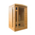 Fińska drewniana sauna domowa 2 miejsca kwarc na podczerwień Apollon 2 Promocja