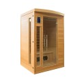 Fińska drewniana sauna domowa 2 miejsca kwarc na podczerwień Apollon 2 Promocja