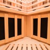 Sauna fińska narożna do domu drewnianego 2/3 miejsca na podczerwień Apollon 2C Model