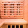 Sauna fińska narożna do domu drewnianego 2/3 miejsca na podczerwień Apollon 2C Środki