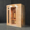 Sauna fińska na podczerwień drewniana do domu 3 miejsca kwarc Apollon 3 Sprzedaż