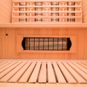 Sauna fińska na podczerwień drewniana do domu 3 miejsca kwarc Apollon 3 