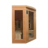 Narożna sauna fińska na podczerwień w drewnie na 3/4 miejsca Apollon 3C Oferta
