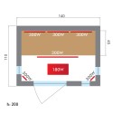 Fińska sauna domowa na podczerwień 2 miejsca Dual Healthy Spectra 3 Model
