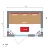 Fińska sauna domowa na podczerwień 2 miejsca Dual Healthy Spectra 3 Model