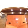 Narożna sauna fińska na podczerwień 3 miejsca drewno Dual Healthy Spectra 4 Sprzedaż