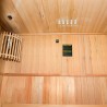 Sauna fińska 2 miejsca w drewnie z domowego pieca elektrycznego 4,5 kW Zen 2 Rabaty
