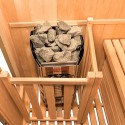 Sauna fińska 2 miejsca w drewnie z domowego pieca elektrycznego 4,5 kW Zen 2 Stan Magazynowy