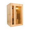 Domowa sauna fińska 2 miejsca w drewnie piec elektryczny 4,5 kW Zen 2 Promocja