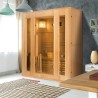 Domowa sauna fińska drewniana 3 miejsca z piecem elektrycznym 4,5 kW Zen 3 Sprzedaż