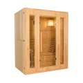 Domowa sauna fińska drewniana 3 miejsca z piecem elektrycznym 4,5 kW Zen 3 Promocja