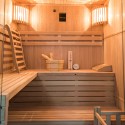 Tradycyjna sauna fińska 4 miejsca w drewnie z piecem 4,5 kW Sense 4 Rabaty