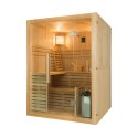 Tradycyjna sauna fińska 4 miejsca drewno z piecem 6 kW Sense 4 Oferta