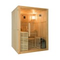 Tradycyjna sauna fińska 4 miejsca drewno z piecem 6 kW Sense 4 Promocja