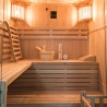 Tradycyjna sauna fińska 4 miejsca drewno z piecem 6 kW Sense 4 Rabaty