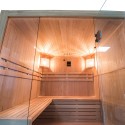 Tradycyjna sauna fińska 4 miejsca drewno z piecem 6 kW Sense 4 Wybór