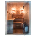 Tradycyjna 4-osobowa fińska sauna domowa z piecem 4,5 kW Sense 4 Sprzedaż