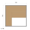 Tradycyjna 4-osobowa fińska sauna domowa z piecem 4,5 kW Sense 4 Środki