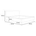 Podwójne łóżko 160x200 cm ze schowkiem nowoczesna sypialnia Mika M1 