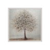 Ręcznie malowany obraz drzewo srebrna rama płótno 100x100cm W641 Sprzedaż