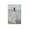 Ręcznie malowany obraz na płótnie kobieta plaża 60x90cm W713 Sprzedaż