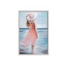 Ręcznie malowany obraz na płótnie kobieta plaża 60x90cm W714 Sprzedaż