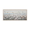 Obraz ręcznie malowany na płótnie pole kwiatów z ramą 65x150cm 65x150cm W717 Sprzedaż