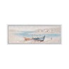 Obraz ręcznie malowany na płótnie łódki na brzegu 30x90cm z ramą W800 Sprzedaż