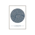 Wydruk obraz mapa miasta Londyn rama 50x70cm Unika 0006 Sprzedaż