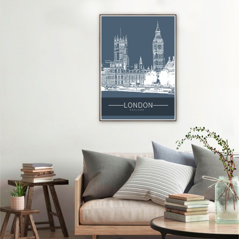 Wydruk obraz ramka do zdjęć City London 50x70cm Unika 0005