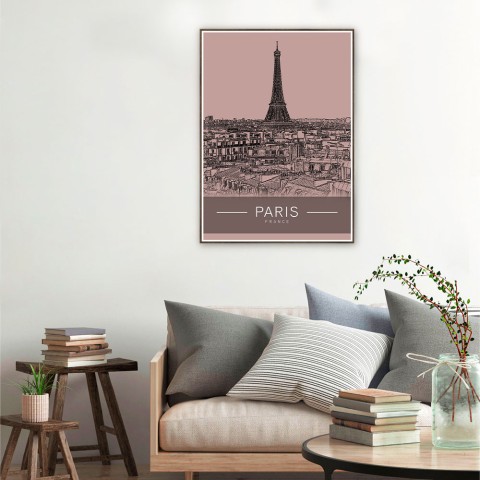 Wydruk zdjęcie obraz miasto Paryż ramka 50x70cm Unika 0007