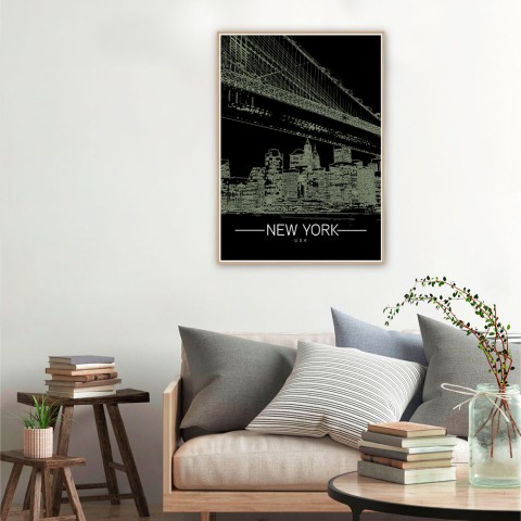 Wydruk obraz zdjęcie miasto Nowy Jork ramka 50x70cm Unika 0013 Promocja