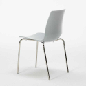 Biały okrągły stolik 70x70 cm z 2 kolorowymi krzesłami Cristal Light Silver Cena