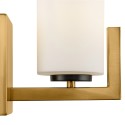 Klasyczna mosiężna lampa ścienna z białego szkła Fortano Maytoni Sprzedaż