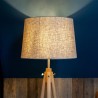 Drewniana lampa podłogowa ze statywem w skandynawskim stylu Calvin Maytoni Katalog