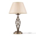 Klasyczna lampa stołowa na biurko z kloszem z tkaniny Grace Maytoni Sprzedaż