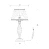 Klasyczna lampa stołowa na biurko z kloszem z tkaniny Grace Maytoni Oferta