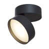 Nowoczesna czarna okrągła lampa sufitowa z regulowanym światłem LED Onda Maytoni Sprzedaż