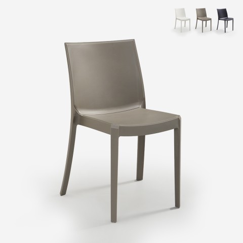 Krzesło restauracyjne z polipropylenu do układania w stosy Perla BICA Promocja