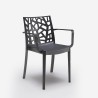 Nowoczesne krzesło ogrodowe z podłokietnikami Matrix Armchair BICA Cechy