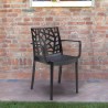 Nowoczesne krzesło ogrodowe z podłokietnikami Matrix Armchair BICA Model
