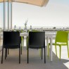 Zestaw 25 krzeseł ogrodowych sztaplowanych do restauracji Volga Bica 