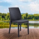 Zestaw 19 rattanowych krzeseł barowych sztaplowanych Virginia Bica Cechy