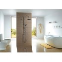 Nowoczesna kolumna prysznicowa łazienkowa Ø 20 cm głowica prysznicowa 5 funkcji Gru Sprzedaż