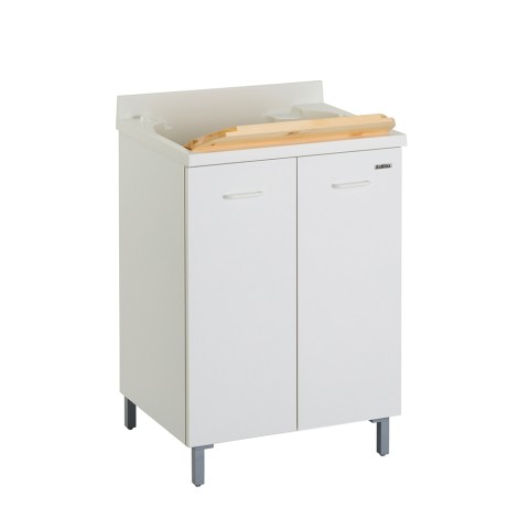 Mobilna umywalka deski drewniane szafka 2 drzwi 60x50cm Edilla Montegrappa Promocja