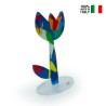 kolorowa pleksi w stylu pop-art dekoracyjna rzeźba kwiatowa Tulipano Rabaty