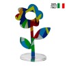 Kolorowa ozdoba kwiatowa w stylu pop-art półka do salonu Margherita Rabaty